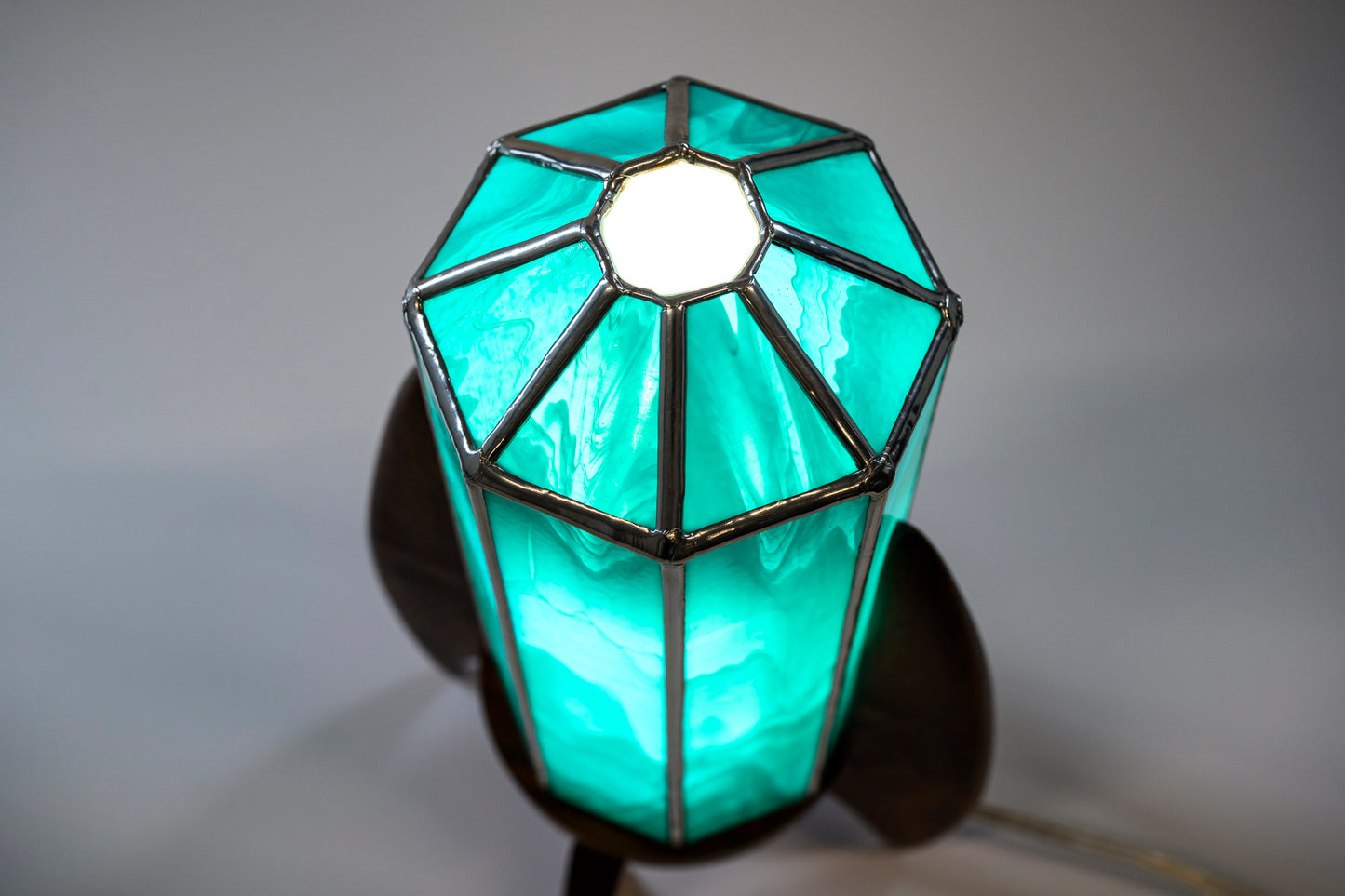 Rocket Lamp, Walnut Base